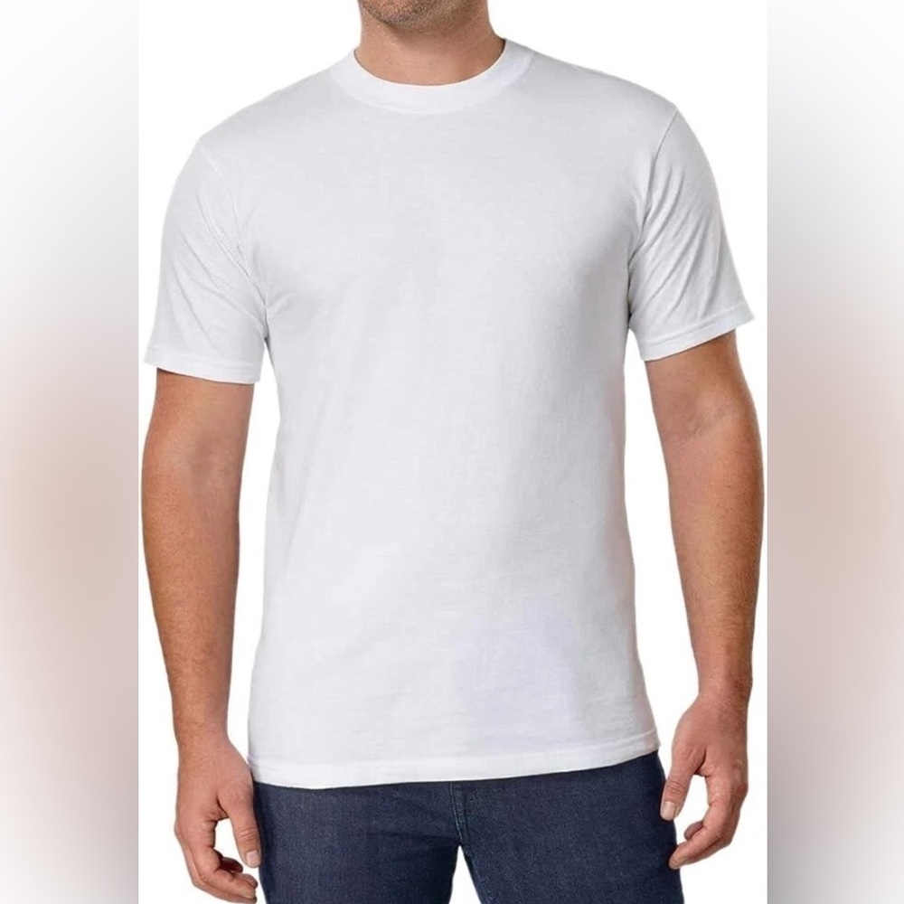 Kirkland Men's White T-shirts 6 Pack Size XL (2 packages) 12 total shirts